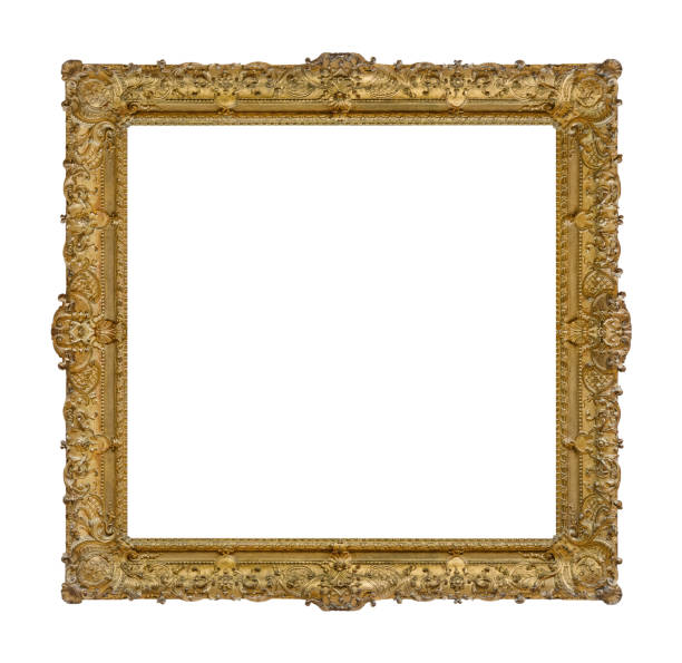 istock Old wooden picture frame 1209075533