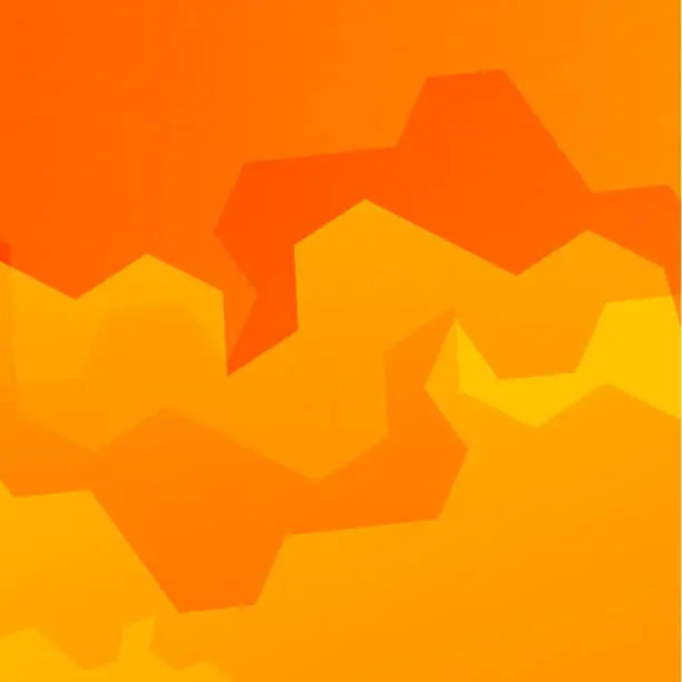 Vector illustration of Abstract Bright Orange Background