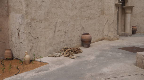 istock Old street in old dubai 1209078231