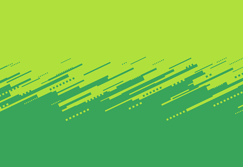 Green lines tech border abstract pattern edge.