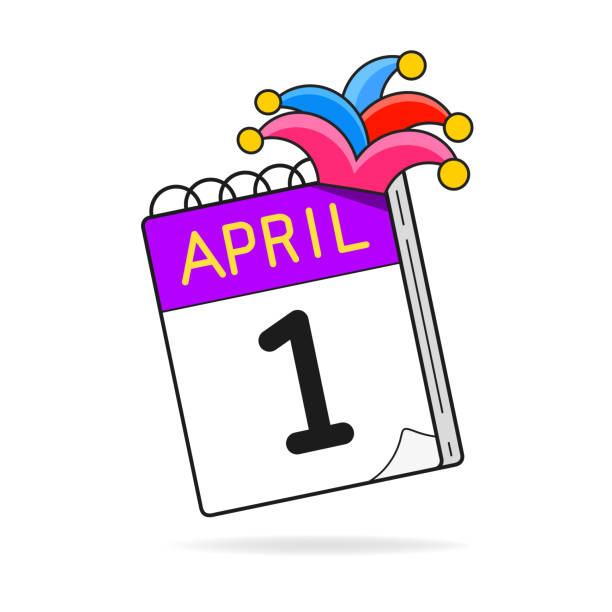 April Fool's Day Is The First Of April Calendar. Jokes, Laughter, Fools. Illustration April Fool's Day Is The First Of April Calendar. Jokes, Laughter, Fools. vector Illustration april fools day calendar stock illustrations