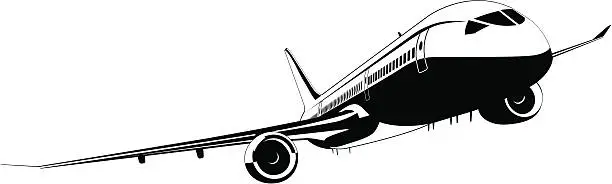 Vector illustration of Passenger Jet Dreamliner