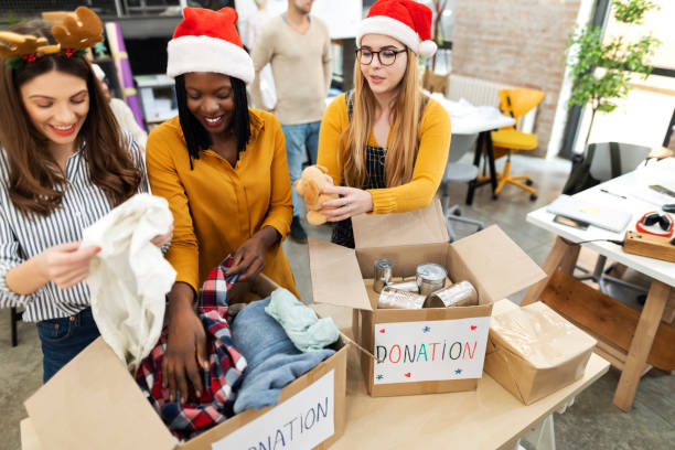 istock Collecting donations with love 1209082858