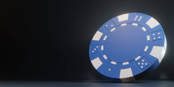 istock Casino chips isolated on black background 1209087346