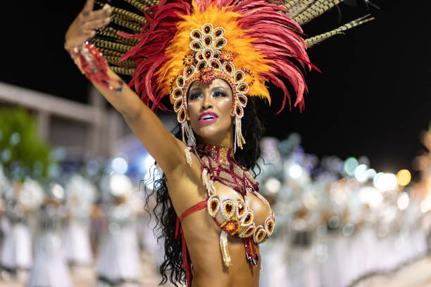 a beleza no carnaval brasileiro - carnaval sao paulo - fotografias e filmes do acervo