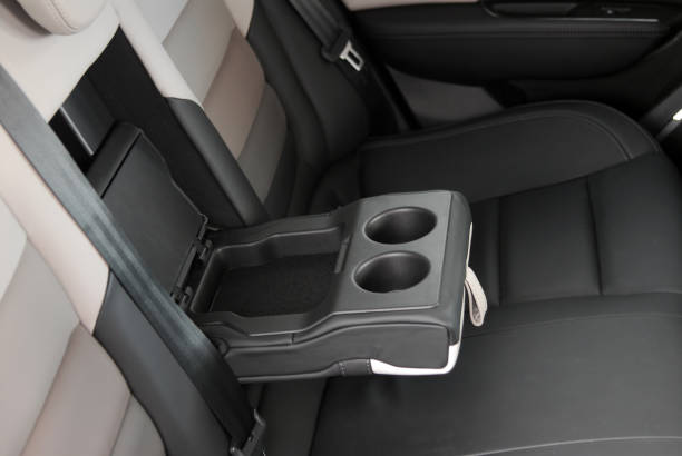 istock armrest in the car with cup holder for rear seats row 1209099021