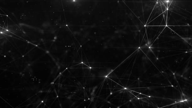 istock Abstract plexus structure of many glowing lines and particles. Connection concept. Creative technological background with digital composition and optical flares. 3d rendering 1209104562
