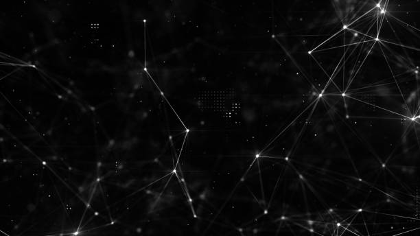 istock Abstract plexus structure of many glowing lines and particles. Connection concept. Creative technological background with digital composition and optical flares. 3d rendering 1209104664