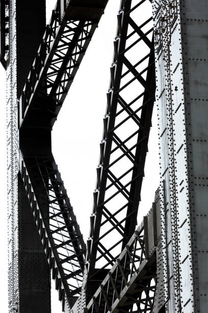 istock Closeup large bridge steel structure, background with copy space 1209105411
