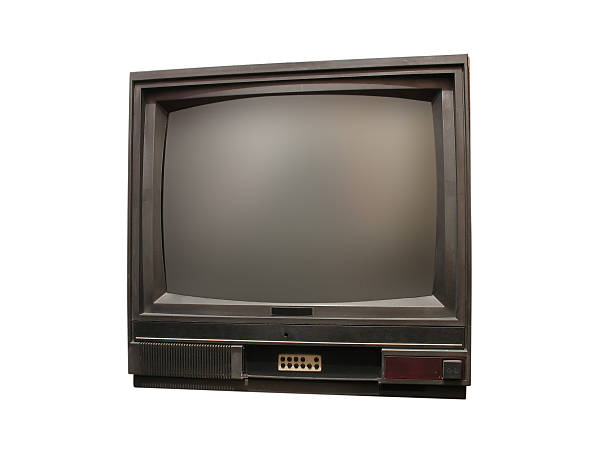 istock old tv isolated over white background 120910786