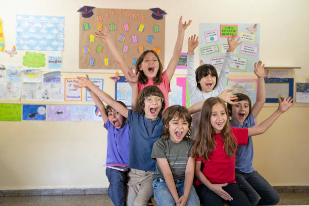 istock Happy Kids at School 1209113901