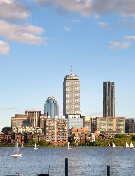 istock Boston skyline and cloudscape with sailboats on the Charles River 1209114657
