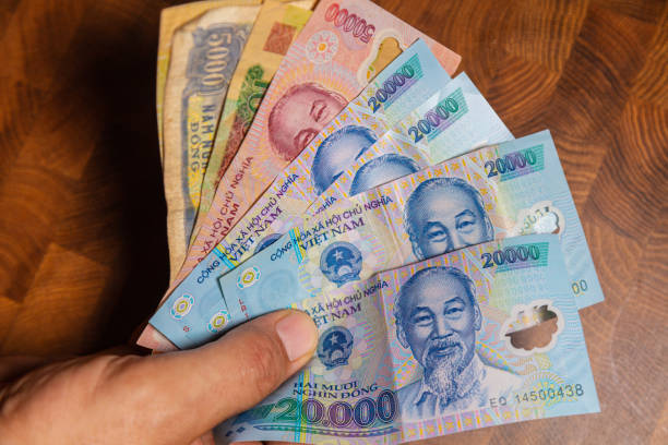 istock Vietnamese Money in male hands 1209120277