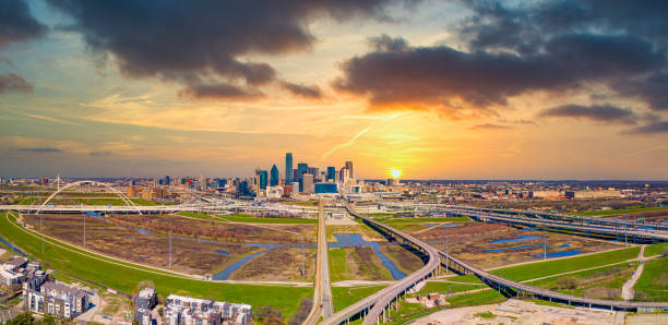 istock Downtown Dallas, Texas, USA Drone Skyline Aerial 1209124403