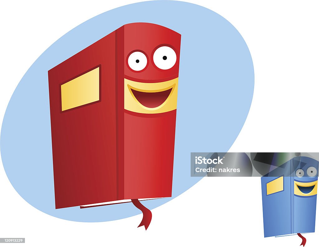 Souriant de livre - clipart vectoriel de Apprentissage libre de droits