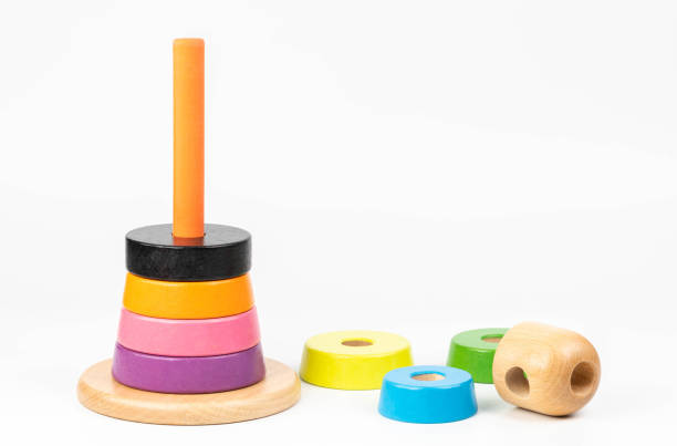 istock Colorful Wooden Pyramid toy 1209135785