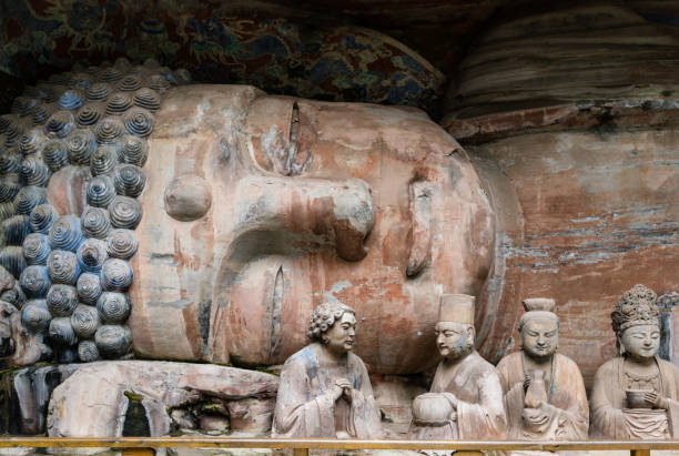 istock Sculpture of Buddha entered Nirvana 1209138510