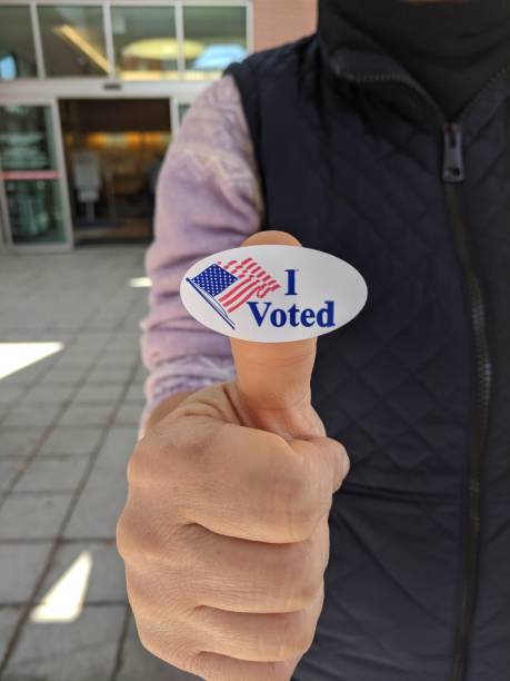 istock Voter holding up an 