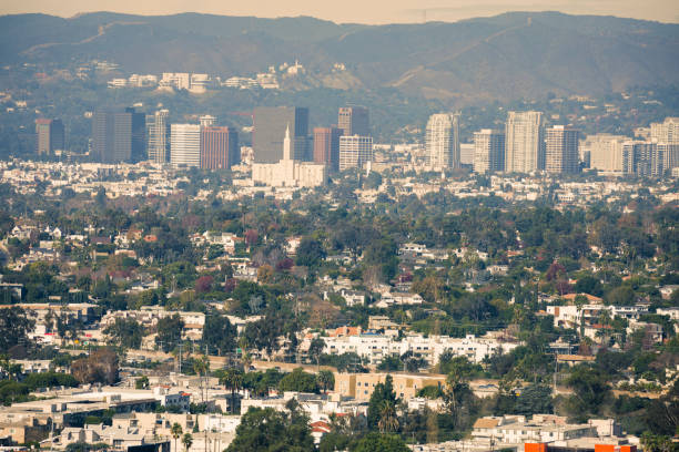 istock Los Angeles west site skyline - aerial view 1209144040
