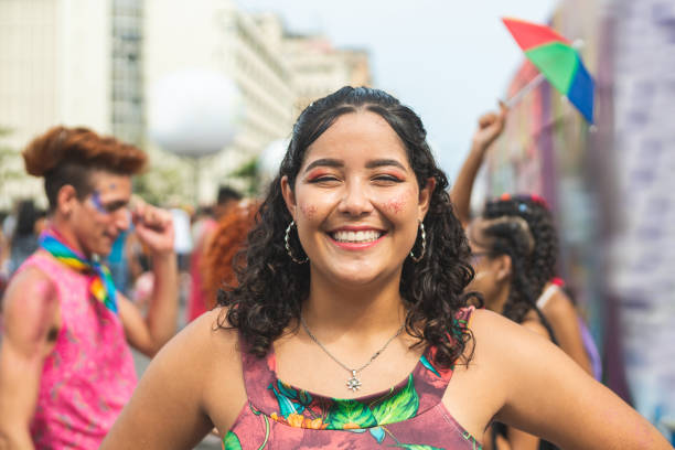 istock Brazilian woman playing carnival 1209149050
