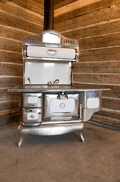istock Antique wood stove 120915680