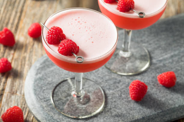 istock Boozy Pink Clover Club Cocktail 1209165410