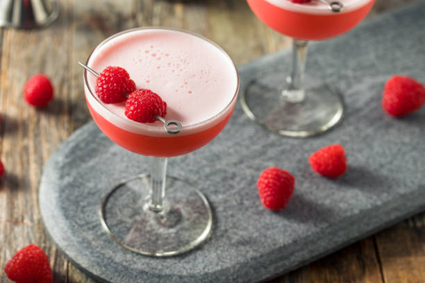 istock Boozy Pink Clover Club Cocktail 1209165498