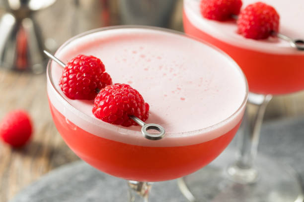 istock Boozy Pink Clover Club Cocktail 1209165675