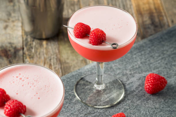 istock Boozy Pink Clover Club Cocktail 1209167577