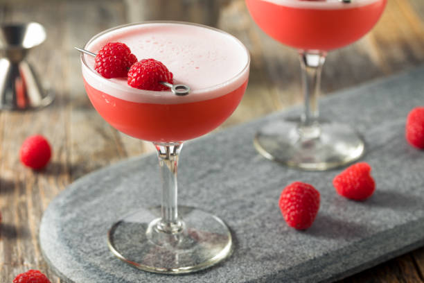 istock Boozy Pink Clover Club Cocktail 1209167600