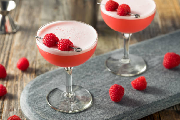 istock Boozy Pink Clover Club Cocktail 1209167611