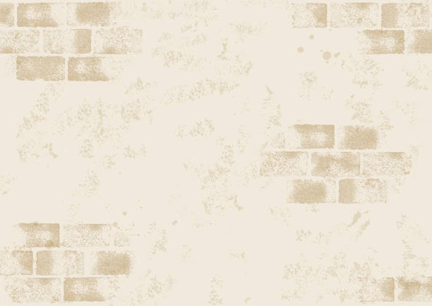 кирпичный фон бежевый - paving stone stone brick wall stock illustrations