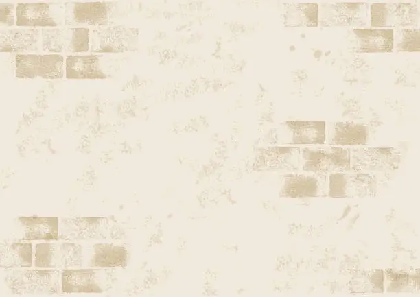 Vector illustration of Brick background beige