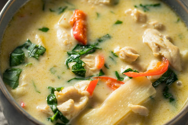 istock Homemade Spicy Thai Coconut Green Curry 1209169094