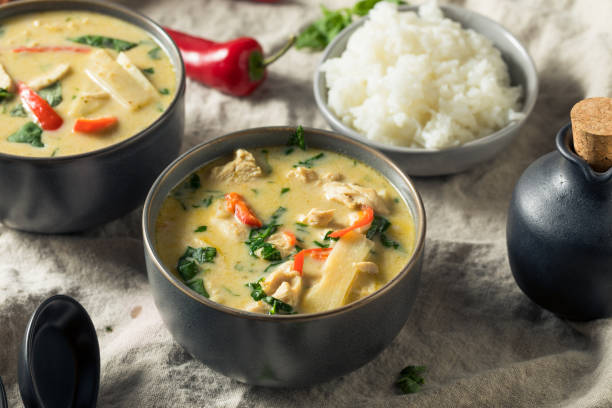 istock Homemade Spicy Thai Coconut Green Curry 1209169729