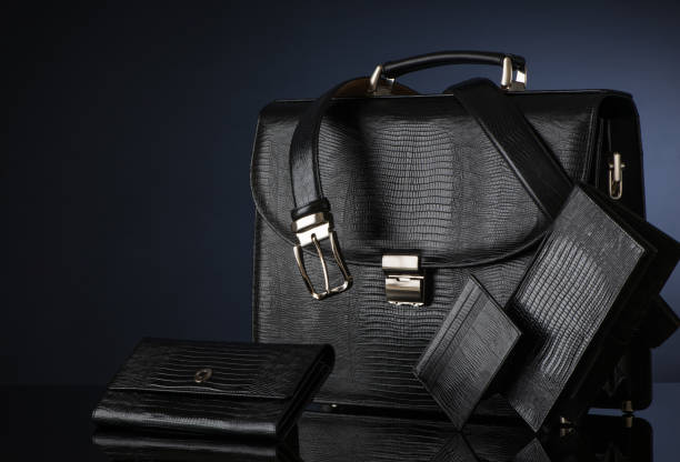 istock men's accessories on a black background 1209170647