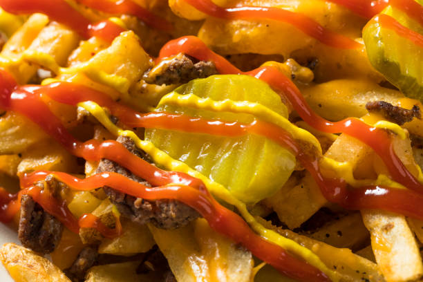 istock Homemade Loaded Cheeseburger Cheese Fries 1209171919