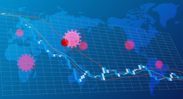 istock Image of stock price decline due to coronavirus 1209171927