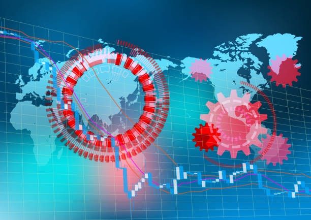 istock Image of stock price decline 1209173019