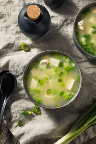 istock Healthy Japanese Tofu Miso Soup 1209174449