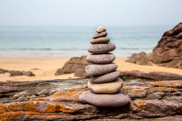istock Rock Tower on a Beach in Brittany 1209187509