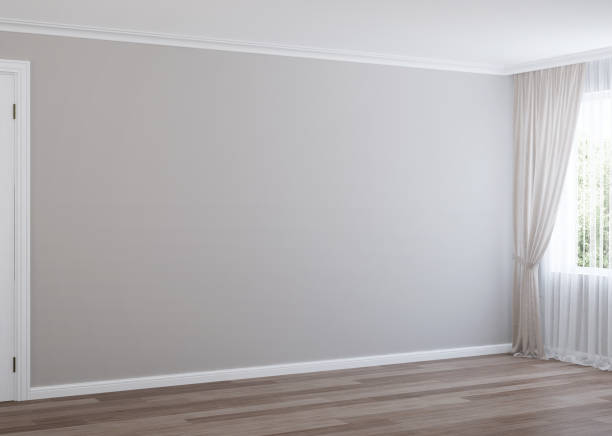 istock The interior of a private house. Empty room. 3d rendering. 1209189317