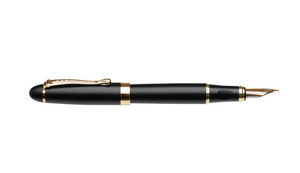 istock Old fountain pen on a white with clipping path 1209191120