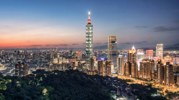 istock Taipei city panorama in Taiwan 1209191134