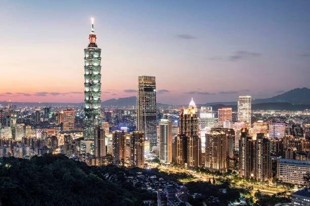 istock Taipei city panorama in Taiwan 1209191190