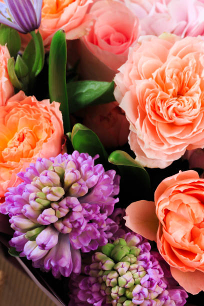 istock Bouquet of mixed spring flowers  close-up view 1209194031