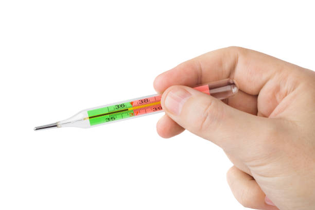 istock Hand with medical thermometer 36,6 1209196966