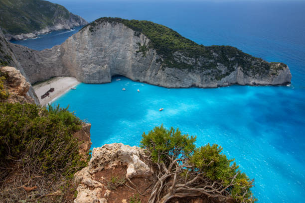 istock Navagio beach with shipwreck on Zakynthos island, Greece 1209201477
