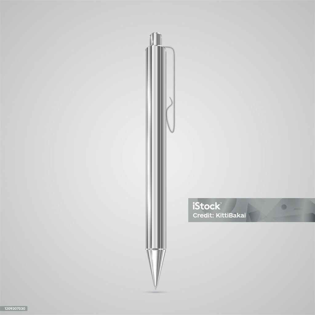 Pen Vector Image Colorful Realistic Pen Vector Stock Illustration - Download Image Now ...