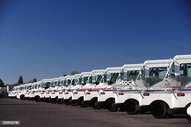 Fleet Vehicles Stock Photo - Download Image Now - United States Postal Service, Truck, Post Office